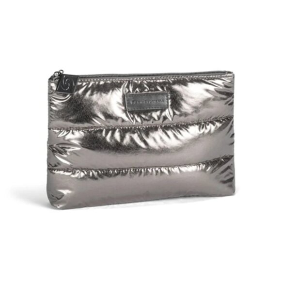 NWT! Holiday 2025 SkinCeuticals Metallic Silver Puffy Pouch - Picture 1 of 4